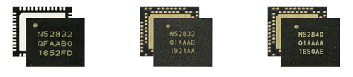  NRF52832、NRF52833、NRF52840