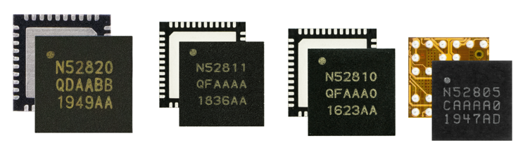 NRF52820、NRF52811、NRF52810、NRF52805