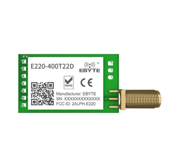 Беспроводной модуль E220-400T22D RSSI ISM 433 МГц 470 МГц 22 дБм LoRa с расширенным спектром DIP Интерфейс UART Антенна SMA-K малой мощности