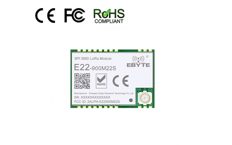 E22-900M22S Ebyte TCXO 22dBm 6500m SX1262 900Mhz New LoRa Module SMD Wireless Transceiver Module