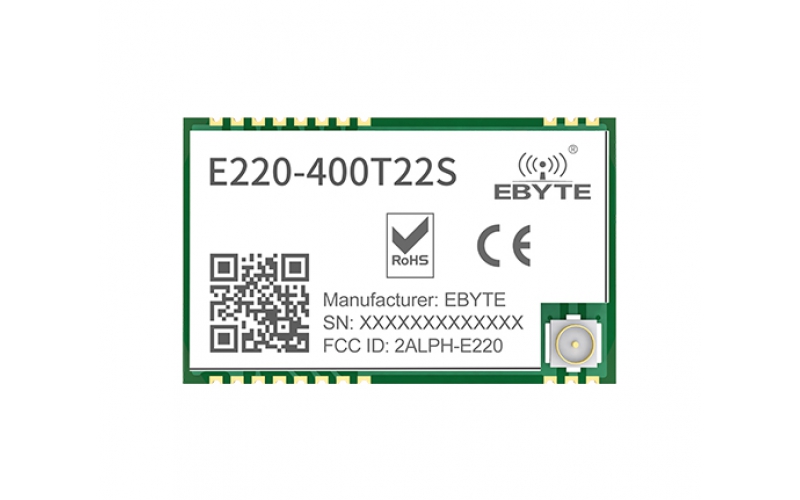 E220-400T22S TTL level output  E220-400T22S LoRa wireless serial port module E220-400T22S TTL level output E220-400T22S LLCC68 LoRa Wireless RF Module 22dBm ISM band 433MHz LoRa Spread Spectrum SMD I