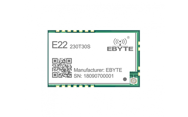 E22-230T30S Решение Ebyte Semtech LoRa UART Диапазон 10 км 230 МГц 30 дБм SMD TCXO Внешняя и UFL антенна LoRa Wireless