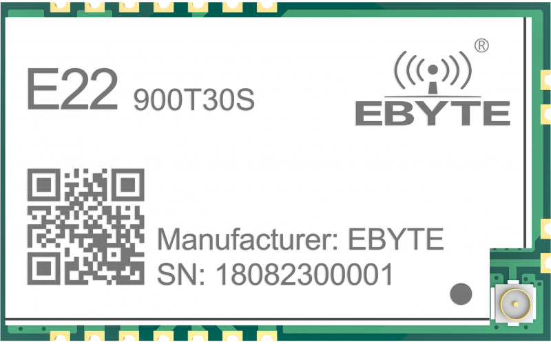 E22-900T30S LoRa 868 МГц 915 МГц 30 дБм SMD UART Беспроводной передатчик и приемник RF-модуль большого радиуса действия IoT