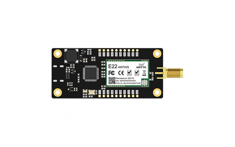 Плата разработки модуля LoRa E22-400TBL-SC Комплект для оценки автономного тестирования Быстрый и простой в использовании адаптер питания OLED-дисплей 433 МГц
